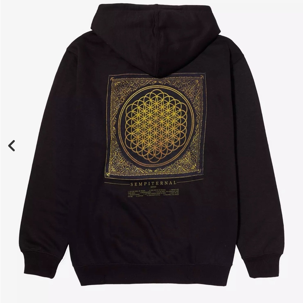 Bring Me The Horizon Sempiternal Track List Hoodie NWOT